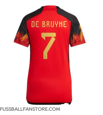 Belgien Kevin De Bruyne #7 Replik Heimtrikot Damen WM 2022 Kurzarm